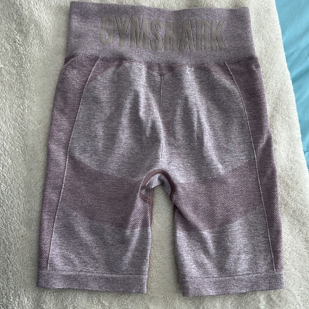 Gymshark Flex Cycling Shorts - Purple Marl/Grey